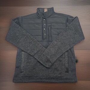 Ariat Snap Button Pullover Sweater Men S Gray Black Caldwell Reinforced Outdoor